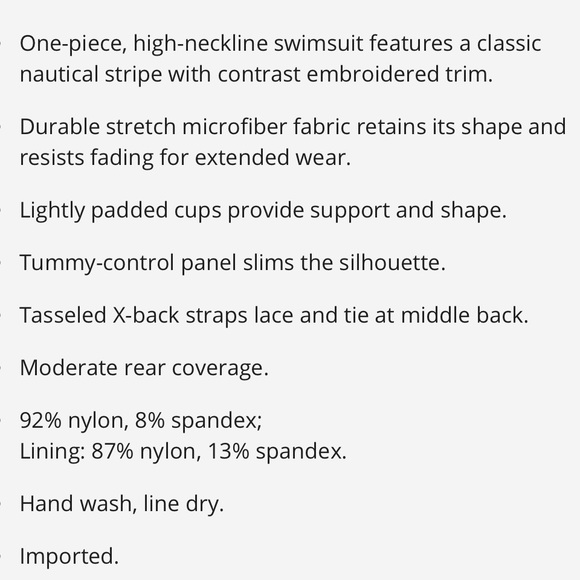 Tommy Bahama Breton Stripe One Piece - Picture 14 of 14